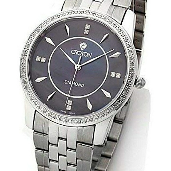 Croton men's women's unisex diamond watch. 0.5 tcw